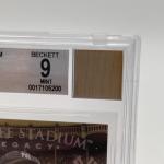 Lou Gehrig UD Yankee Stadium Legacy Jersey Fusion 1923-30 Game Used Bat BGS 9