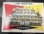 1960 Topp #18 Dodgers Team VG-VGEX CREASE Sandy Koufax Don Drysdale Snider A3258