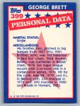 1984 Topps Tiffany - All-Star George Brett #399 - HOF NM-MT