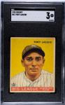 1933 Goudey 31 Tony Lazzeri - SGC 3 HOF Yankees CREASE FREE