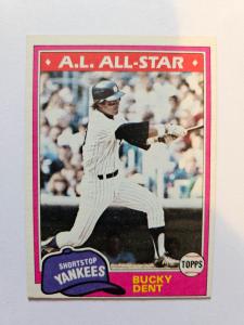 1981 TOPPS BUCKY DENT #650 NM