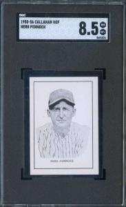 1950 Callahan HOF Herb Pennock SGC 8.5 Yankees *DS16090