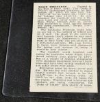 ROGER BRESNAHAN 1950 CALLAHAN HALL OF FAME #NNO