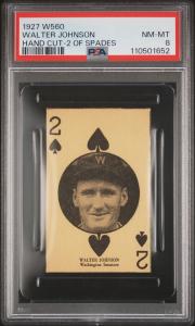 1927 W560 Walter Johnson PSA 8 **PRE WAR HIGH GRADE HOF LEGEND**