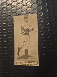 1921 National Caramel Co. Rabbit Maranville Pittsburg Pirates Trimmed
