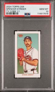 💎 2024 Topps 206 - Spencer Strider TY COBB King of the World 1/1 PSA 10 🔥