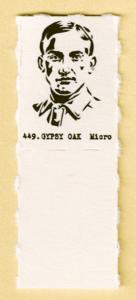 BOBBY WALLACE Very Rare GUMBALL MACHINE Baseball Stamp Card W/ TAB INTACT #449