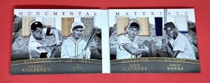 2017 PANINI NATIONAL TREASURES #MM-4 KILLEBREW-MATHEWS-OTT-BANKS.  H.O.F. 49/49