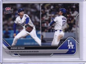 Shohei Ohtani 2025 Topps Now #721 50 HR / 50 K Season Los Angeles Dodgers MLB