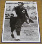 2009 Mordecai Brown Photo Clipping 2"x3.25" Chicago Cubs 1907 1908 Three Finger