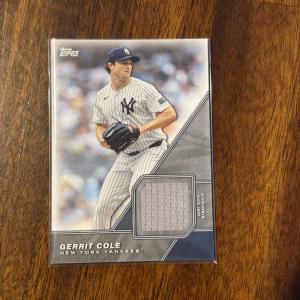 2026 Topps Series 1 GERRIT COLE Major League Materials Relic #MLM-GC Yankees