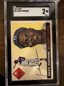 1955 Topps Jackie Robinson #50 SGC 2