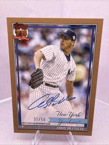 🔥Andy Pettitte 2026 Topps Series 1 1991 Topps Gold Border On Card Auto /50