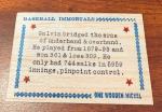1986 Rare Baseball Immortals Wooden Nickel Card  PUD GALVIN     Pirates
