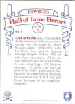 Luke Appling Donruss No. 8 Hall of Fame Heroes 1983 Baseball Card