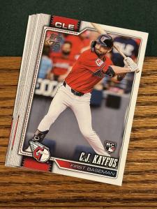 2026 Topps Series 1 Base Cleveland Guardians Team Set - 9 Card Set