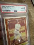 Babe Ruth Vintage Baseball Card PSA 10 Gem Mint New York Yankees Woolworth 1985