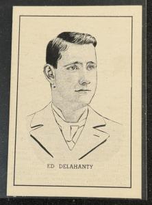 Ed Delahanty 1950 Callahan Hall of Fame Card