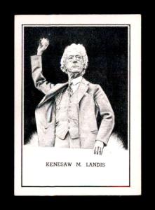 1950 Callahan HOF #48 Kenesaw Landis Card