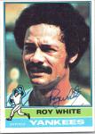 Roy White Autographed 1976 Topps Yankees Card
