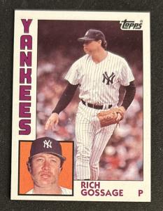 1984 Topps Rich Gossage Baseball Card #670 Yankees