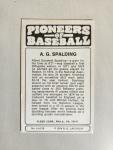 A.G. Spalding 1974 Pioneers of Baseball Card #4