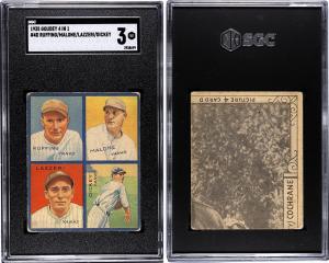 1935 Goudey 4-in-1 Baseball Cards - Choose Yours