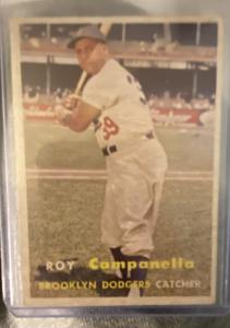 1957 Topps Roy Campanella Baseball Card #210