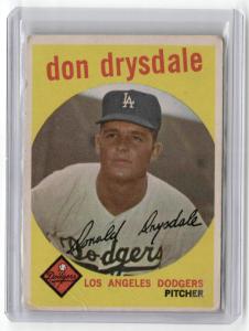 1959 Topps Don Drysdale #387 Baseball Card