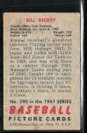 Bill Dickey 1951 Bowman Yankees Baseball Card