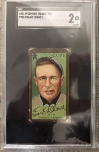 1911 Piedmont T205 Frank Chance Baseball Card