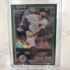 2026 Topps Carlos Rodon #82 Green Holo Foil