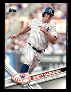 2017 Topps Brett Gardner New York Yankees Card