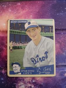 Mickey Cochrane Super Rare Sporting Life Card
