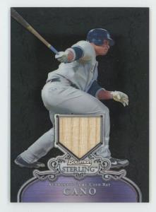 Robinson Cano 2006 Bowman Sterling Black Refractor Bat