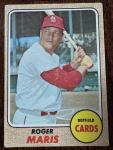 1968 Topps Roger Maris Card #330, Cardinals