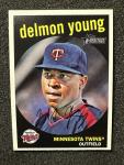 Delmon Young 2008 Topps Heritage #171 Minnesota Twins