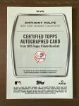 2025 Topps Tribute Anthony Volpe Auto Green /99