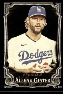 2024 Topps Allen & Ginter X Clayton Kershaw Card