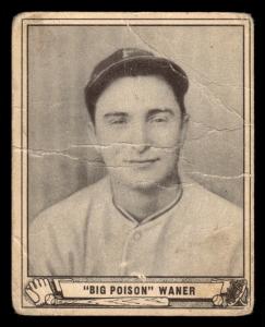 1940 Play Ball Paul Waner Baseball Card
