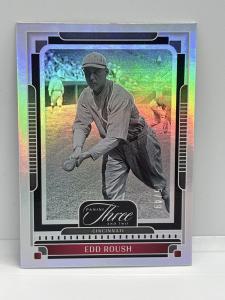 2025 Panini Three and Two Edd Roush Holo Silver