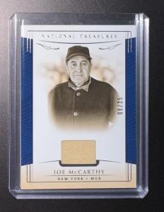 2019 Panini National Treasures Joe McCarthy Jersey #08/25