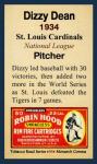 Dizzy Dean St. Louis Cardinals Tobacco Road #44