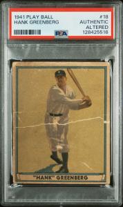 1941 Play Ball Hank Greenberg #18 Card