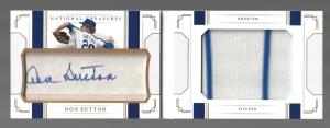 Don Sutton 2019 Panini National Treasures Booklet 7/10