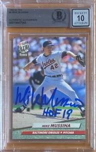 Mike Mussina Signed 1992 Ultra Rookie Card