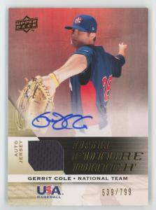 Gerrit Cole 2009 Upper Deck Auto #UFWA-8