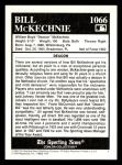 Bill McKechnie 1994 Conlon Collection Card #1066