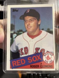 Roger Clemens 1985 Topps Rookie Card #181