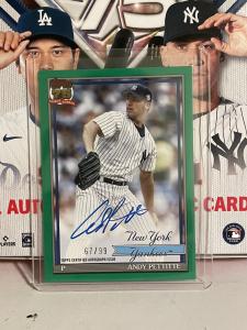 2026 Topps Andy Pettitte Green Parallel Auto /99